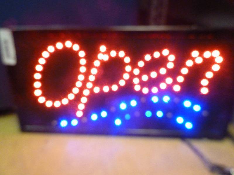Lighted Open Sign