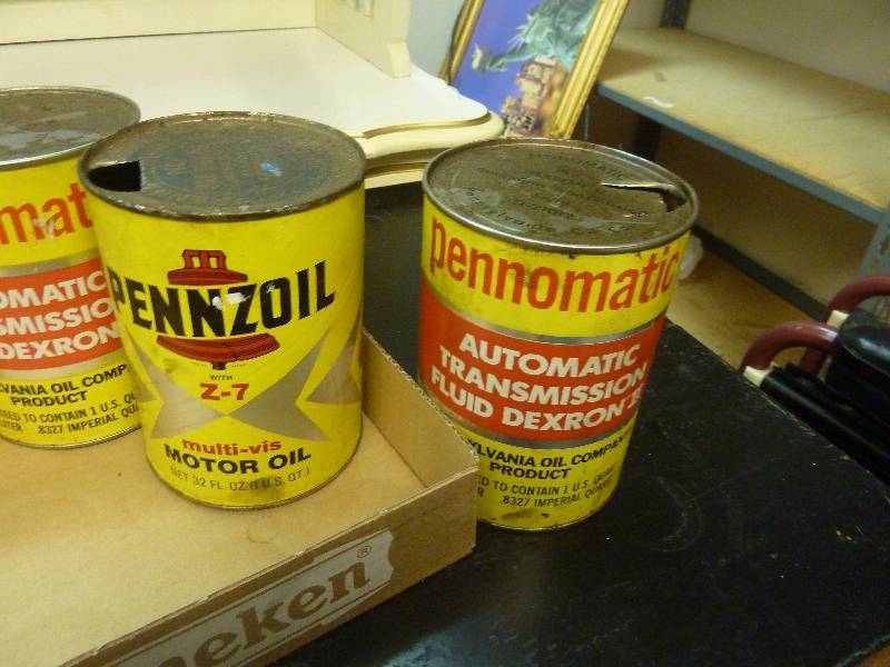 Vintage Cardboard Oil Cans