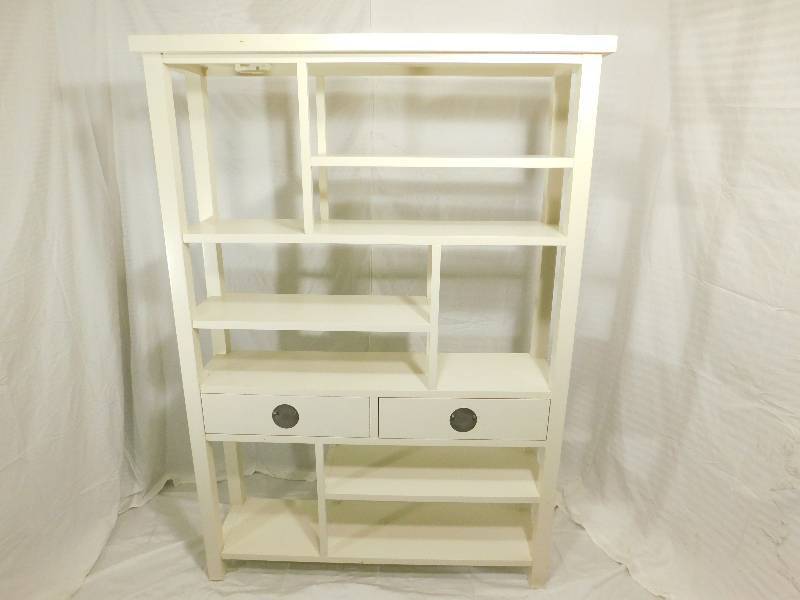 lot 2 image: Pier 1 Imports Multi-Tier Shelf w2 Drawers
