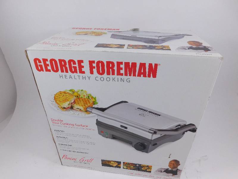 lot 17 image: George Foreman Panini Grill