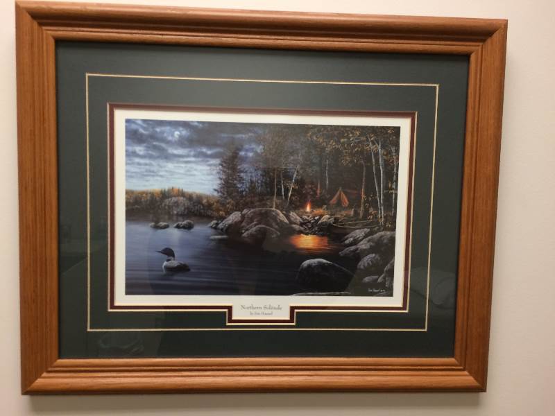 lot 14 image: 4 Loon Prints Framed & Matted - Rick Kelley - Some Signed by Artist - Redlin Style - Sizes To Come...Excellent Condition