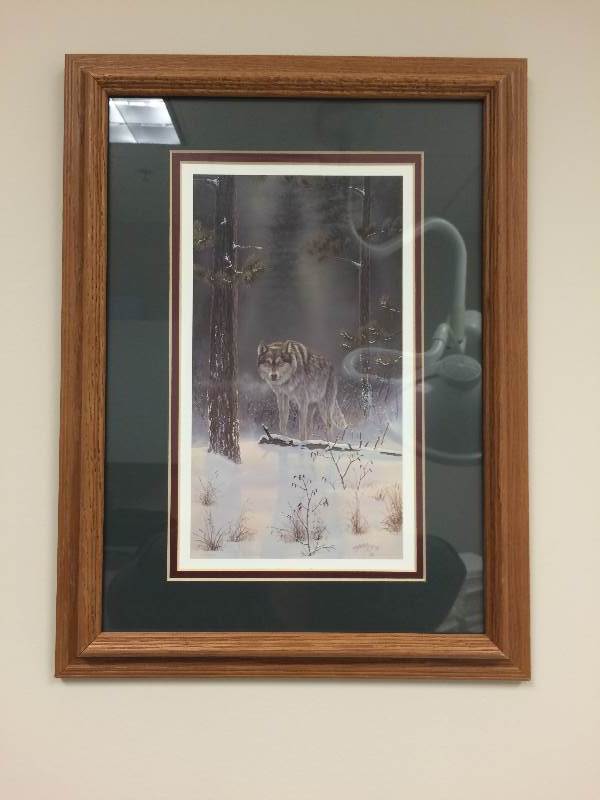 lot 6 image: 2 Wolf Prints Pictures Keller Signed Wildlife - Excellent Condtion