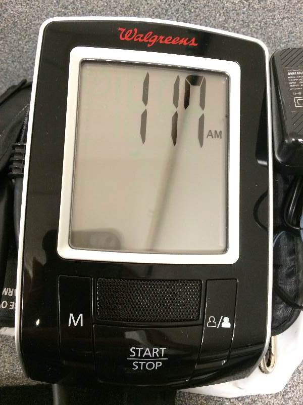 lot 70 image: Retails New 70$ Walgreens Digital Blood Pressure Tester - Black - Excellent Condition