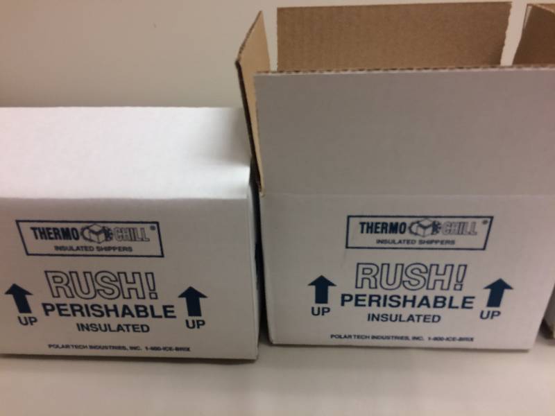 lot 97 image: Styrofoam delivery boxes