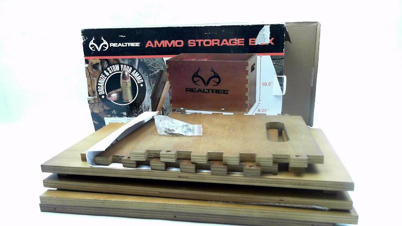 lot 58 image: Realtree Ammo Storage Box 16X8.25X10.5