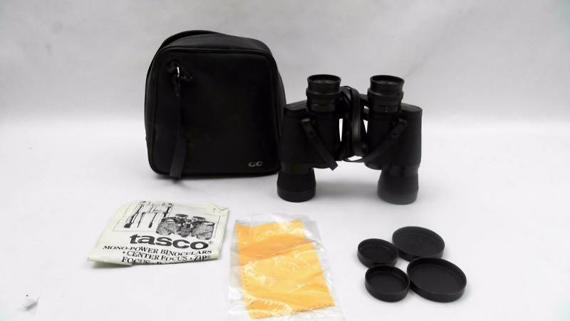 lot 71 image: Tasco 7X35 Binoculars in Case with Manual and Lens Caps
