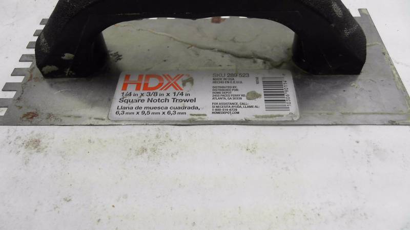 lot 118 image: HDX Square Notch Trowel