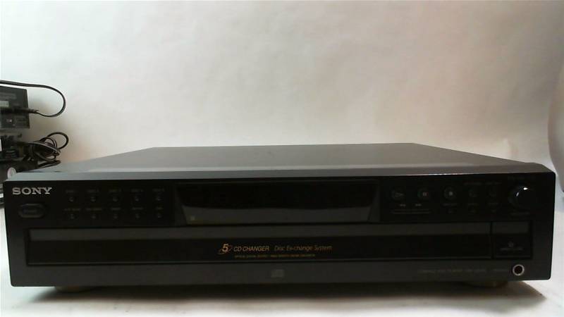 lot 435 image: SONY model CDPCE375 5 disc change CD player no remote