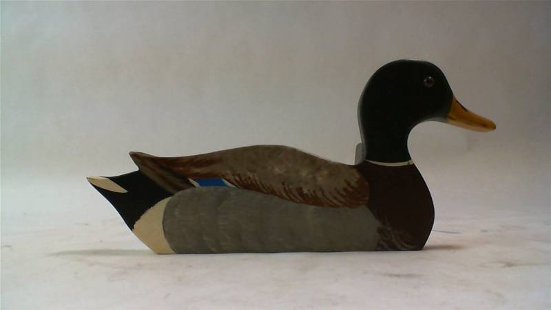 lot 445 image: Hancrafted wood cut outs ducks mallard pintail wood duck 10 wide x 5 high