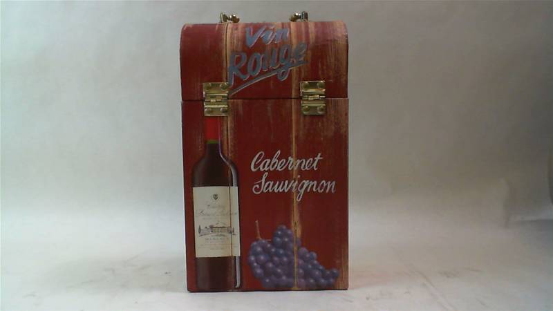 lot 447 image: 2 bottle decorative wine gift box or wine holder vin rouge cabernet sauvignon Chateau Prieure Lichine images