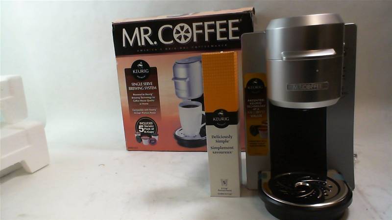 lot 454 image: Mr. Coffee brand coffee Keurig single serve brewing system new in open box includes 5 variety pack K-cups