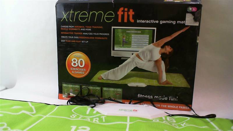 lot 460 image: MTG Inc. Xtreme Fit interactive gaming mat Excellent condition in open box 80 exercises & games