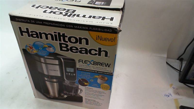 lot 464 image: Hamilton Beach model 49988 Coffee Compatible with K-Cup or Ground Coffee