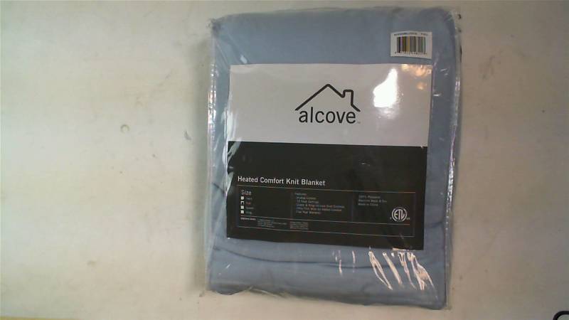 lot 465 image: Alcove New Full Heated Knit Blue Blanket