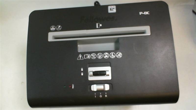 lot 484 image: Fellowes 8 Sheet Cross Cut Paper Shredder P-8C