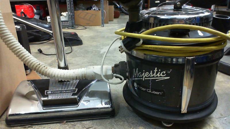 lot 508 image: Majestic FilterQueen professional cannister style vacuum with attachments see pics