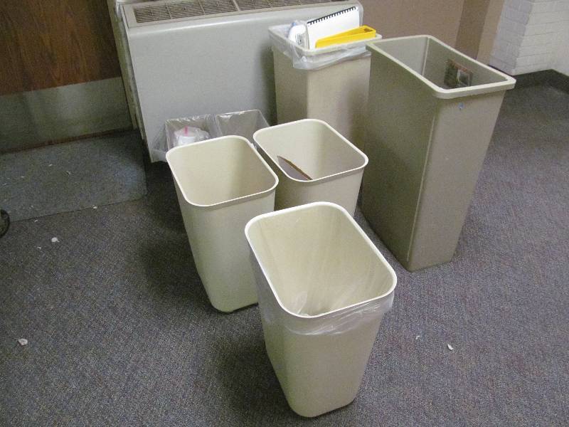 trash cans