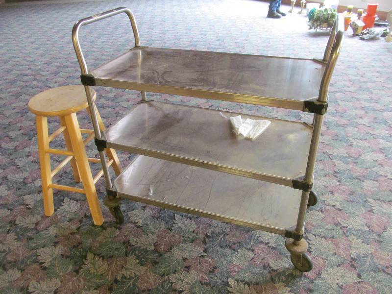 stoolwheeled cart