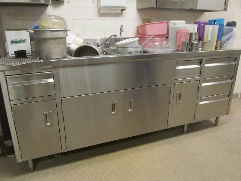 stainless steel base cupboard