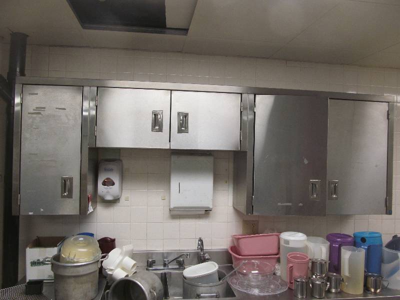 stainless steel upper cupboard