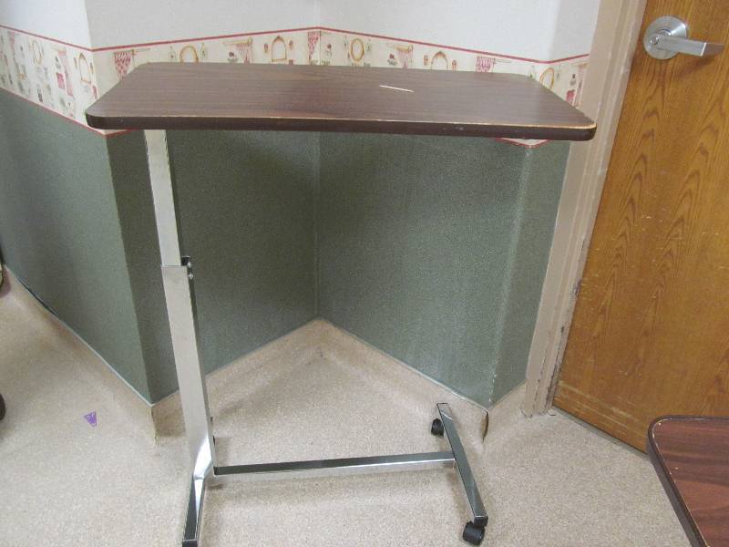 beside table