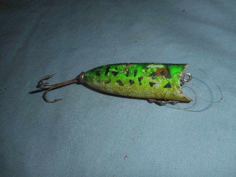 old wooden fishing lures