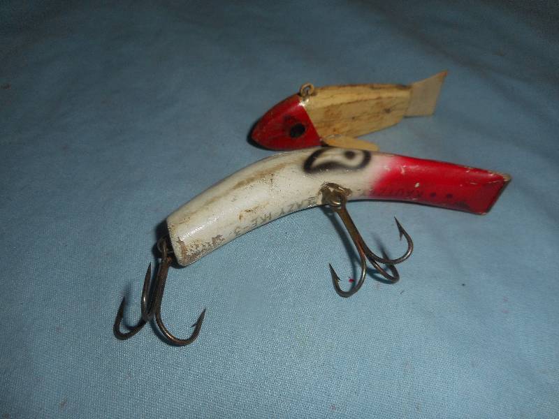 2 ANTIQUE WOODEN LURES