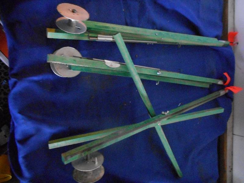 3 WOODEN ICE FISHING STIX