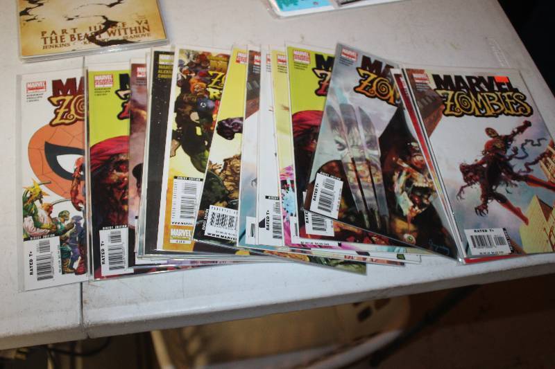 lot 8 image: Lot of (20) Signed Marvel Comics Marvel Zombies Comic Books