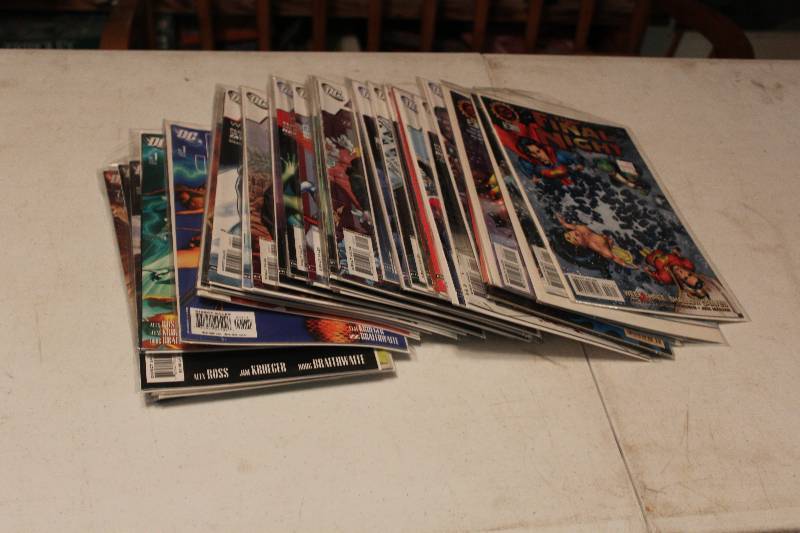 lot 15 image: Lot of (55) DC Comics Final Night, Justice, 52 Comic Books