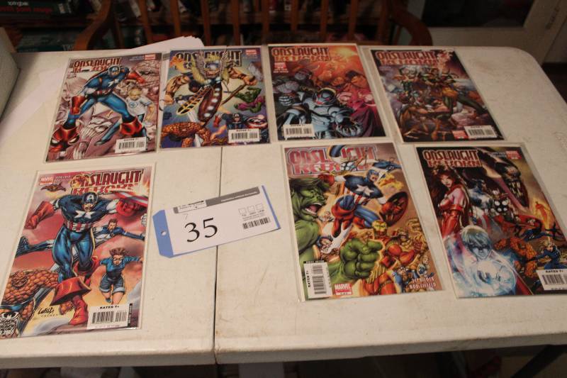 lot 35 image: Lot of (7) Marvel Comics Onslaught Reborn Comic Books