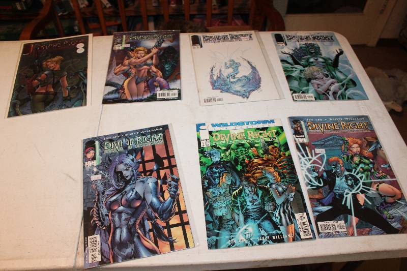 lot 37 image: Lot of (7) Wildstorm Jim Lee & Scott Williams Divine Right Comic Books