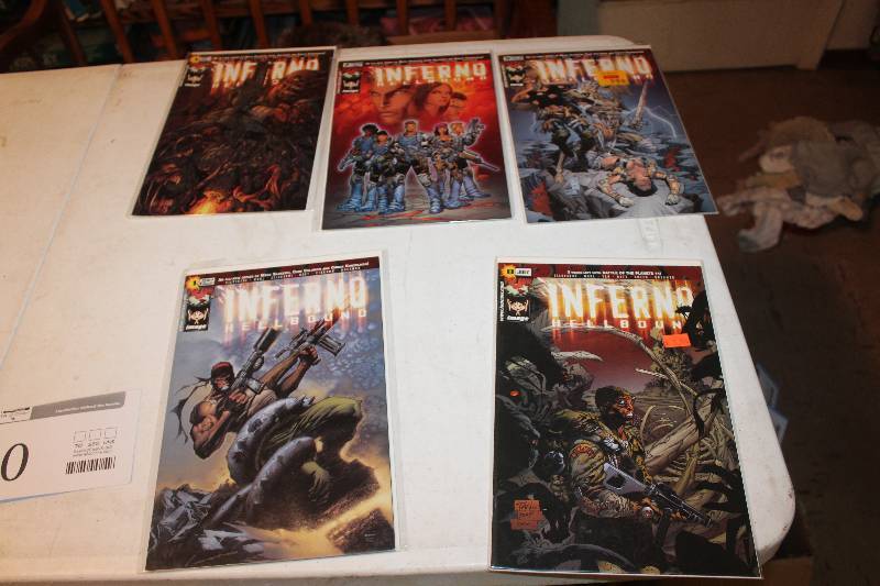 lot 40 image: Lot of (5) Top Cow Comics Inferno Comic Books