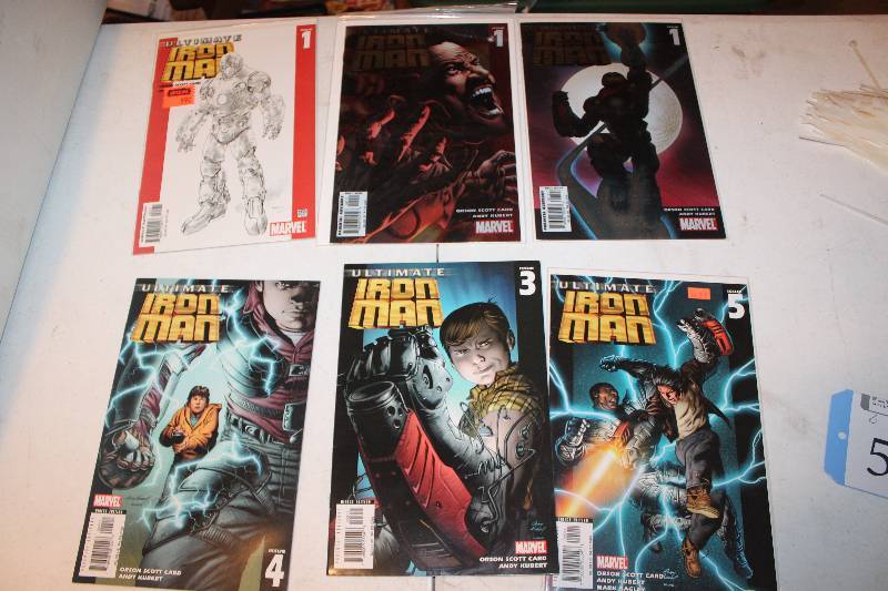lot 52 image: Lot of (6) Marvel Comics Iron Man Comic Books