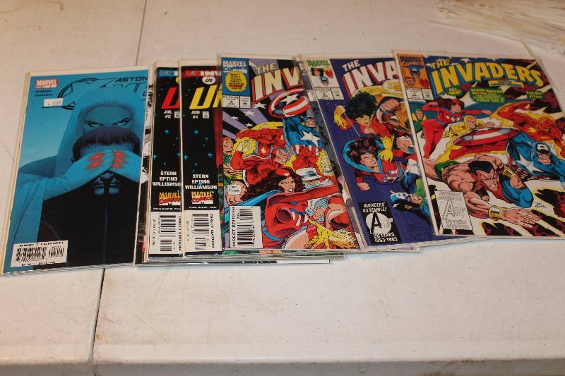 lot 64 image: Lot of (10) Marvel Comics The Invaders, X-Men Comic Books