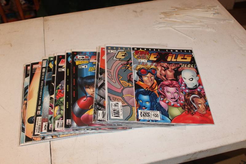 lot 69 image: Lot of (15) Marvel Comics New Exiles Comic Books w Signed