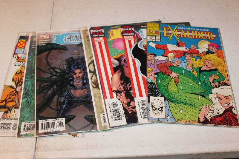 lot 89 image: Lot of (9) Marvel Comics Excalibur Comic Books