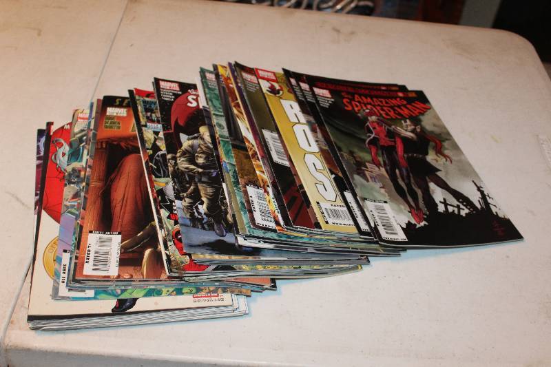 lot 124 image: Lot of (47) Marvel Comics Spider-man, X-Force, Secret Warriors Comic Books