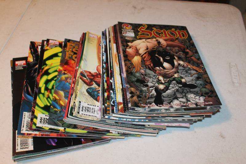 lot 128 image: Lot of (47) Marvel, Crossgen Comics Scion, Hulk, Spider-man Comic Books