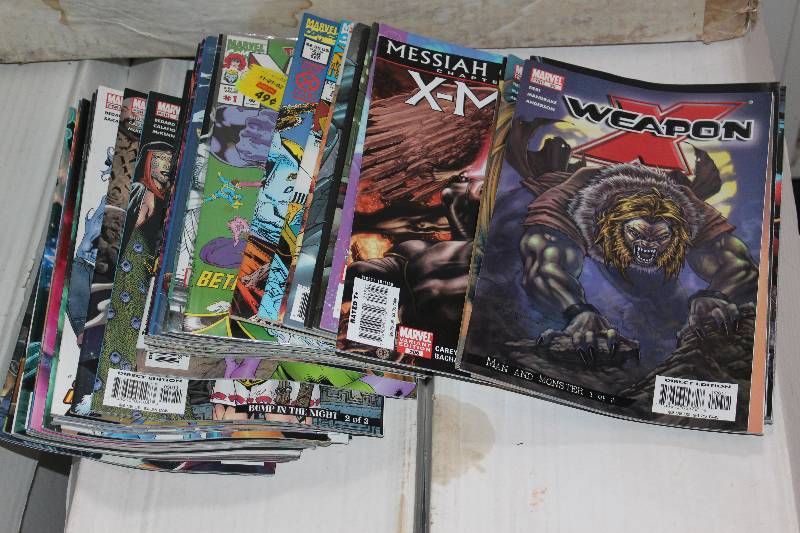 lot 133 image: Lot of (50) Marvel Comics X-Weapon, X-Factor, X-Men, Fantastic Four, Iron Man, New Exiles, Avengers, Spider-man Comic Books