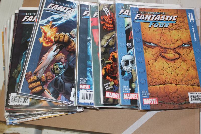 lot 140 image: Lot of (43) Marvel Comics Fantastic Four Comic Books w Sleeves