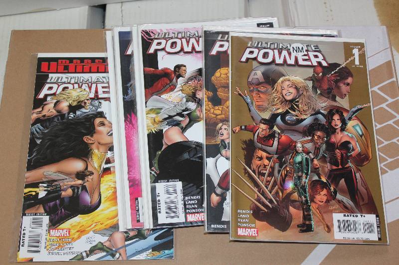 lot 142 image: Lot of (9) Marvel Comics Ultimate Power Comic Books w Sleeves
