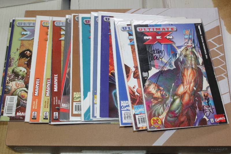 lot 143 image: Lot of (23) Marvel Comics Ultimate X-Men Comic Books w Certificates, Sleeves, Signed