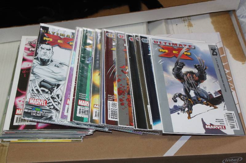 lot 144 image: Lot of (40) Marvel Comics Ultimate X-Men Comic Books w Sleeves, Signed