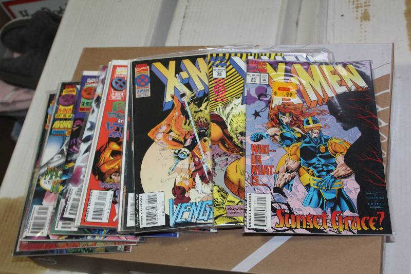 lot 148 image: Lot of (30) Marvel Comics X-Men Comic Books w Sleeves
