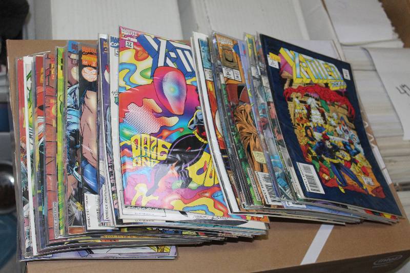 lot 154 image: Lot of (42) Marvel Comics X-Men, X-Nation Comic Books w Certificates, Sleeves