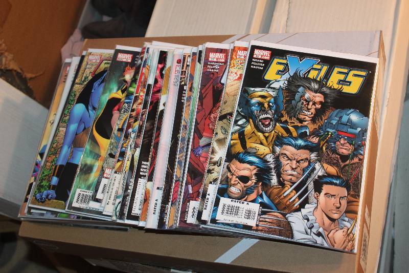 lot 160 image: Lot of (45) Marvel Comics New Exiles Comic Books w Signed, Certificates, Sleeves