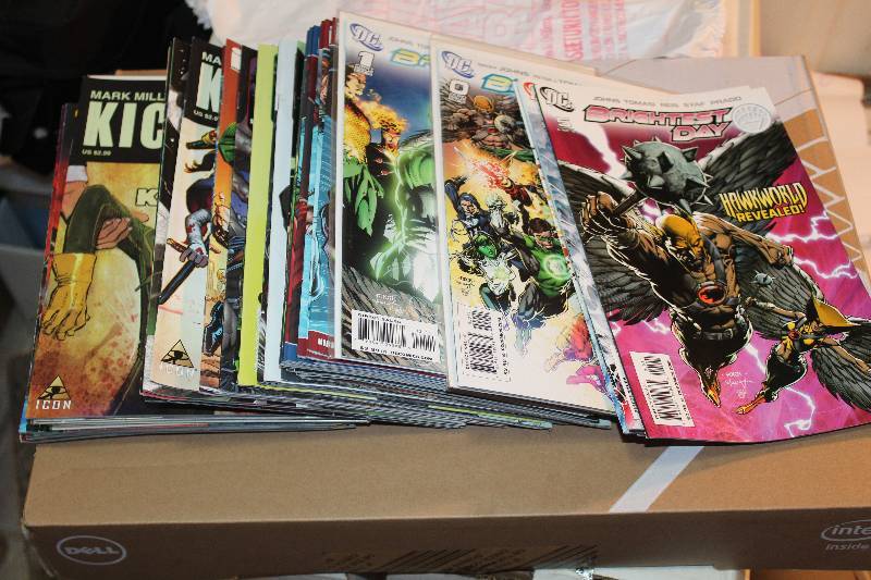 lot 165 image: Lot of (58) Top Cow, DC Comics Image United, Spawn, The Darkness, Witchblade, Kick-Ass, Green Hornet, And More Comic Books w Signed, Certificates