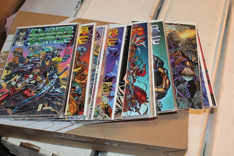 lot 205 image: Lot of (35) Image Comics Cyber Force Comic Books w Sleeves