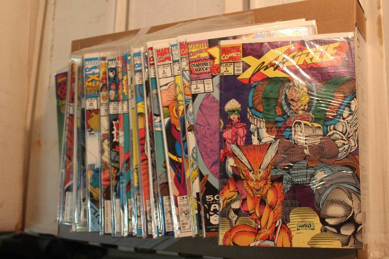 lot 224 image: Lot of (44) Marvel Comics X-Force Comic Books w Signed, Certificates, Sleeves